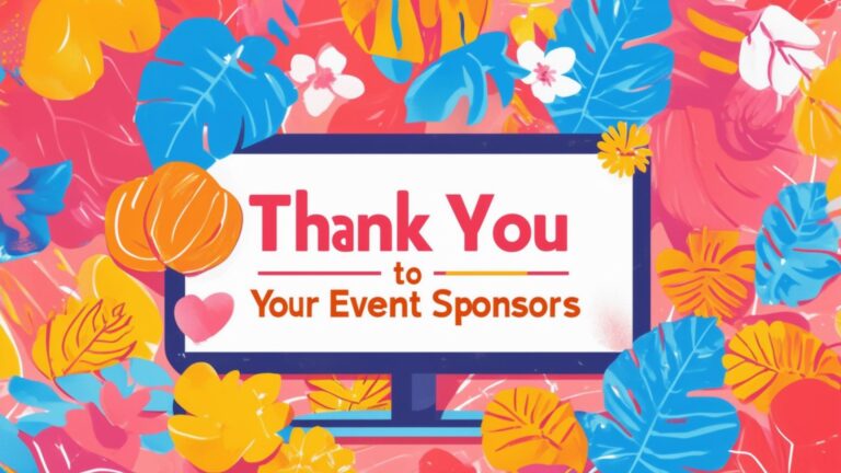 How to Say Thank You to Your Event Sponsors